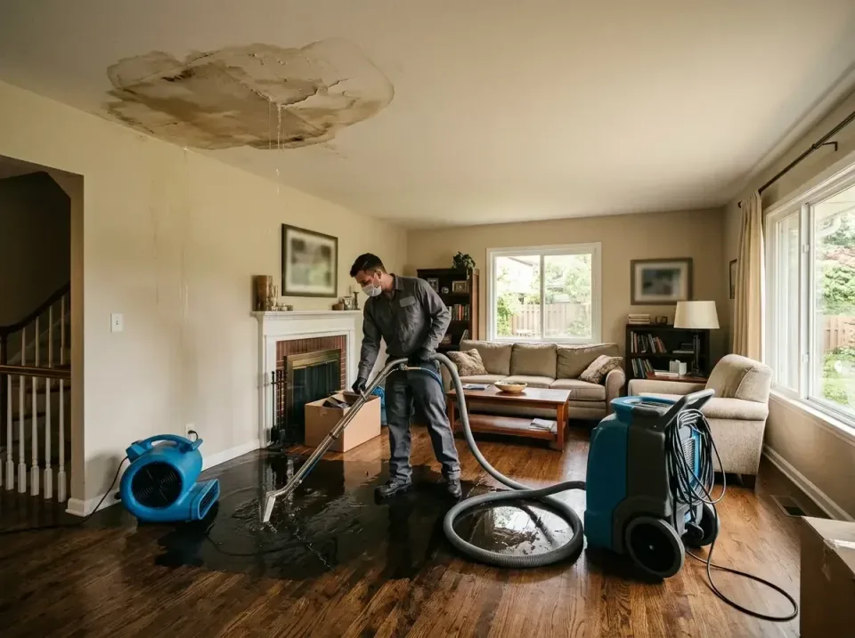 attic-pipe-burst-ceiling-drip-008 — frequently asked questions, Water Damage Restoration & Carpet Care in Brockton, MA